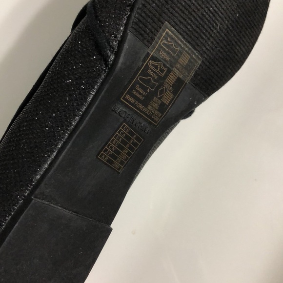 BRAND NEW - sparkly black flats - Picture 3 of 4